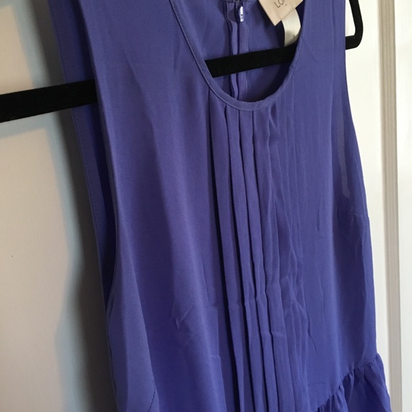 LOFT Tank With Ruffle, Purple, Small - Picture 3 of 4